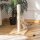 Kratzstamm für Katzen Kratzsäule aus Sisal stabiler Kratzbaum Kratz Spielzeug Katze mit Ball 60 cm Spanplatte Sisal Beige+Eiche 34 x 34 x 60 cm