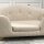 Haustiersofa Hundematte Hundebett Hundesofa Hundecouch Katzen Sofa mit Kissen Rückentasche Plüsch Schaumstoff Kiefernholz Cremeweiß 70 x 47 x 30 cm