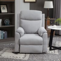elektrischer Aufstehsessel Sessel mit Aufstehhilfe für Senior Relaxsessel TV Sessel mit schlaffunktion und aufstehhilfe Fernsehsessel Liegefunktion Leinen-Touch Hellgrau 83 x 89 x 102 cm
