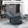 Massagesessel mit Aufstehhilfe, Pflegesessel mit Aufstehhilfe, 8 Vibrationsmotoren, inkl. Fernbedienung, grau