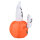 Aufblasbarer Kürbis Geist Gespenst Halloween Deko Figur Luftfigur mit LED Beleuchtung, Polyester, 120x120x180cm