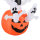 Aufblasbarer Kürbis Geist Gespenst Halloween Deko Figur Luftfigur mit LED Beleuchtung, Polyester, 120x120x180cm