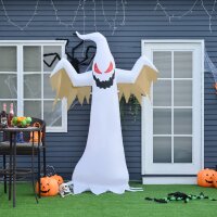 Halloween aufblasbares Gespenst 2,4 m Dekoration mit LEDs...