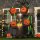 Aufblasbarer Spukbaum Kürbis Halloween Deko Figur Luftfigur mit LED Beleuchtung, Polyester, 180x80x240cm