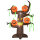 Aufblasbarer Spukbaum Kürbis Halloween Deko Figur Luftfigur mit LED Beleuchtung, Polyester, 180x80x240cm
