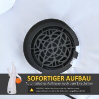Selbst aufblasendes Spuk Gespenst Geist LED beleuchtet Halloween Dekoration Polyester Weiß 105 x 65 x 180 cm