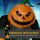 Halloween-Deko, 2,40m großer Kürbisgeist, selbstaufblasend, LED-Beleuchtung, für Außenbereiche