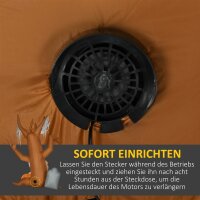 Halloween-Deko, 2,40m großer Geisterbaum, selbstaufblasend, LED-Beleuchtung, für Außenbereiche