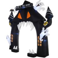 Aufblasbarer Halloween-Torbogen, 4 Geister, LED-Lichter,...