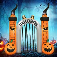 Aufblasbarer Halloween-Torbogen, Kürbis-Design,...