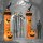 Aufblasbarer Halloween-Torbogen, Kürbis-Design, LEDs, Heringe, Polyester