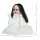 Halloween-Dekoration Horrorpuppe, LED-Augen, heult, springt hoch, Geräusch- & Bewegungssensor, 60 cm