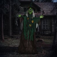 Halloween-Hexe, Halloween-Dekoration, Soundfunktion, mit...