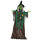 Halloween-Hexe, Halloween-Dekoration, Soundfunktion, mit Bewegungssensor und LED-Lichtern, 60 cm x 18 cm x 183 cm