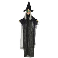 Halloween-Hexe, Halloween-Dekoration, Soundfunktion, mit...