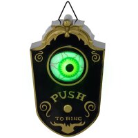 Halloweendeko, Türglocke mit Horror-Auge,...