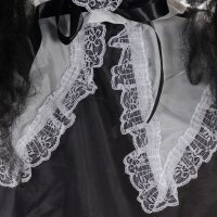 Horrorpuppe, Helloweendeko, gruselige Stimme & Musik, rote Augen, beweglich, 160 cm