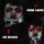 Horrorpuppe, Helloweendeko, gruselige Stimme & Musik, rote Augen, beweglich, 160 cm