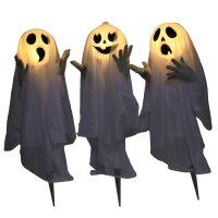 Halloweendekoration, 3 leuchtende Geister,...