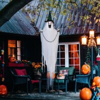 Geister-Dekoration für Halloween, Grusel-Heulen und...