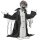 Halloweendeko, Skelett/Zombie, beweglich, Bewegungssensor, LEDs & Sounds, 75 cm