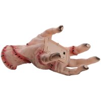 Horror-Hand, Helloweendeko, aktiviert mit Geräusche/Berührung, beweglich, Sound