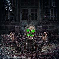 Halloweendekoration Groundbreaker-Skelett, biegsame Arme,...