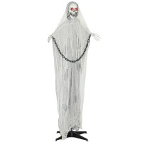 Halloween Deko Sensenmann Outdoor 183cm Animiert...