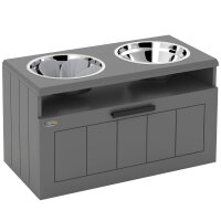 Futterstation für große Hunde, mit 2...