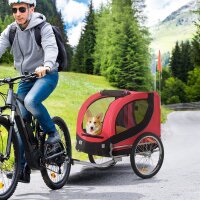 Fahrradanhänger Hundeanhänger bis 20 kg mit...