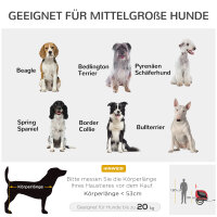 Fahrradanhänger Hundeanhänger bis 20 kg mit Universalkupplung Stahl Rot+Schwarz