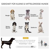 2-in-1 Haustieranhänger Fahrradanhänger bis 20kg klappbar Regenschutz Sicherheitsfahne Reflektoren Stahl grau+blau 130 x 73 x 90cm
