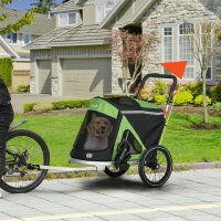 2-in-1 Hundebuggy Hundejogger Fahrradanhänger bis...