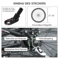 2-in-1 Hundebuggy Hundejogger Fahrradanhänger bis 20kg 2 Reflektoren 1 Sicherheitsleine 150 x 68 x 95 cm Grün