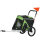 2-in-1 Hundebuggy Hundejogger Fahrradanhänger bis 20kg 2 Reflektoren 1 Sicherheitsleine 150 x 68 x 95 cm Grün