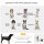 2-in-1 Hundebuggy Hundejogger Fahrradanhänger bis 20kg 2 Reflektoren 1 Sicherheitsleine 150 x 68 x 95 cm Grün