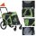 2-in-1 Hundebuggy Hundejogger Fahrradanhänger bis 20kg 2 Reflektoren 1 Sicherheitsleine 150 x 68 x 95 cm Grün