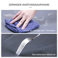 Hundeliege Outdoor, klappbar Erhöhtes Hundebett für kleine Hunde, Kühlendes Haustierliege mit Stahlrahmen, Haustierbett für Draußen Camping, 59 x 46 x 15 cm, Grau