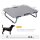 Hundeliege Outdoor, klappbar Erhöhtes Hundebett für kleine Hunde, Kühlendes Haustierliege mit Stahlrahmen, Haustierbett für Draußen Camping, 59 x 46 x 15 cm, Grau