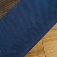 Hundebett Outdoor erhöht Katzenbett Stahlrahmen 600D Oxford-Gewebe Blau 76 x 61 x 18 cm