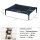 Hundebett Outdoor erhöht Katzenbett Stahlrahmen 600D Oxford-Gewebe Blau 76 x 61 x 18 cm