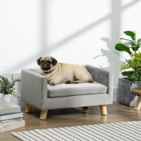 Hundesofa mit Holzbeinen Hundebett Haustiersofa...
