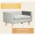Hundesofa mit Holzbeinen Hundebett Haustiersofa Hundematte für kleine Hunde bis zu 8 kg Samt-Touch Grau 64 x 45 x 36 cm
