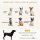 Hundesofa mit Holzbeinen Hundebett Haustiersofa Hundematte für kleine Hunde bis zu 8 kg Samt-Touch Grau 64 x 45 x 36 cm