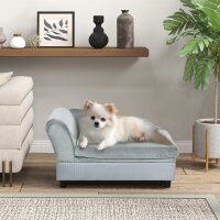 Haustiersofa mit Stauraum, weichem Kissen, bis 15 kg...