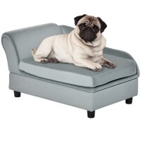 Haustiersofa mit Stauraum, weichem Kissen, bis 15 kg...