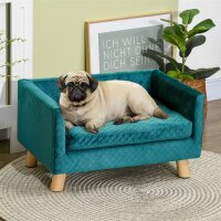 Hundesofa Hundebett Hundecouch aus Samt mit...