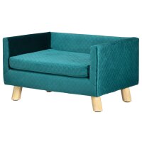 Hundesofa Hundebett Hundecouch aus Samt mit...