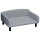 Hundesofa aus Samt mit Rückenlehne Hundebett Holzbeine für mittle Hunde 82 x 54 x 36 cm Hellgrau