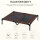 Hundeliege Outdoor, Kühlendes Haustierliege für Groß Hunde, Erhöhtes Hundebett Schlafplatz mit robuster Metallrahmen, Atmungsaktivem Mesh für Garten Outdoor, 92 x 76 x 18 cm, Kaffee-Braun